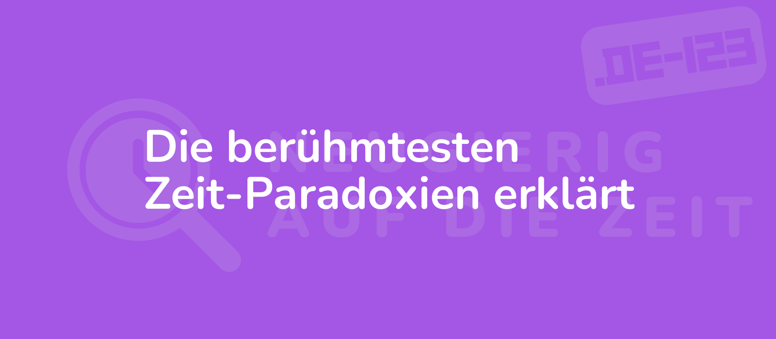 Die berühmtesten Zeit-Paradoxien erklärt